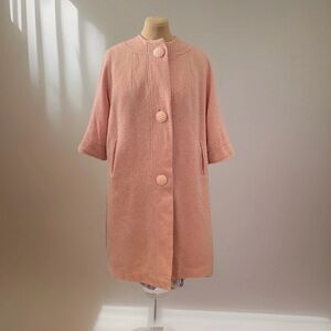Vintage 1960s pastel pink coat